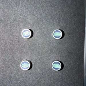 Land Rover OEM Tire Valve Stem Caps With Case And Pamphlets RARE!